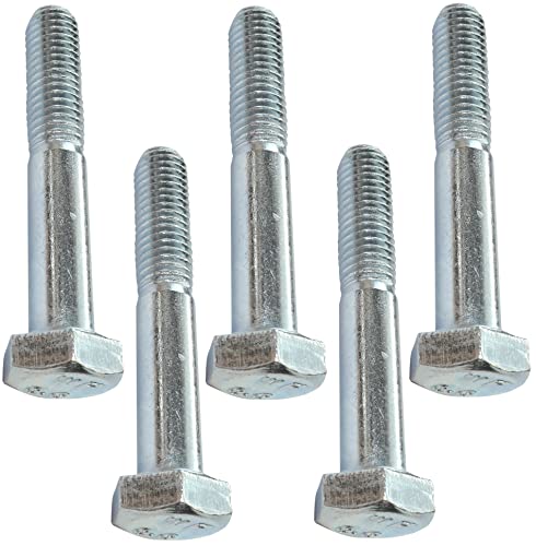 AERZETIX - C47510 - Satz von 5 stück - bolzen sechskantschrauben M8x50 mit teilgewinde - mit sechskantkopf - Ø8x50mm - DIN 931 - klasse 8.8 - aus verzinktem stahl - heimwerken - montagewerkzeug von AERZETIX