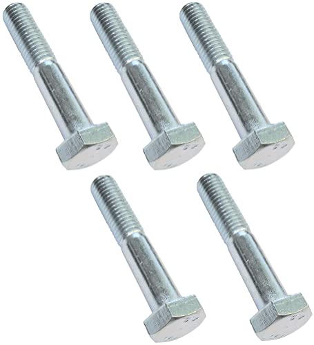 AERZETIX - C47525 - Satz von 5 stück - bolzen sechskantschrauben M10x55 mit teilgewinde - mit sechskantkopf - Ø10x55mm - DIN 931 - klasse 8.8 - aus verzinktem stahl - heimwerken - montagewerkzeug von AERZETIX