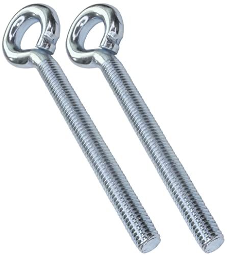 AERZETIX - C47827 - Satz von 2 stück - ringschraube zum einschrauben - ösenschrauben - M8x80 - Ø8x80mm - aus verzinktem stahl - heimwerker - montagewerkzeug eisenwaren von AERZETIX