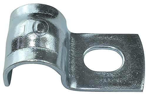 AERZETIX - C49776 - Satz von 25 Kabelbinder rohrschelle förmig U - für drahtleiter Ø10mm - 11x14x28mm - aus verzinktem stahl - befestigungswinkel befestigungslasche seitlicher von AERZETIX