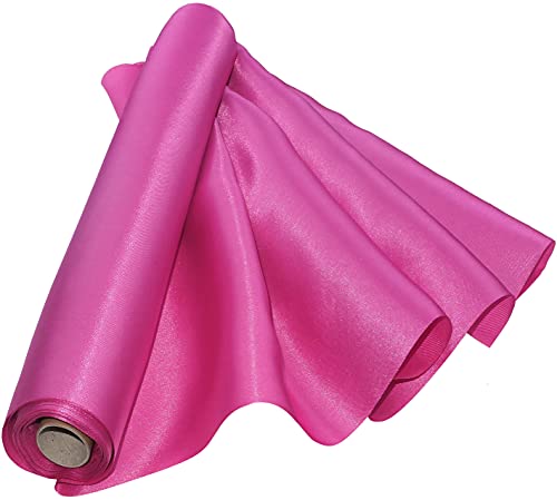 AERZETIX - C50564 - Satin stoff weicher glänzender - 36cm x 8.5 meter - magenta - tischläufer - kreative projekte nähkunst geschenkverpackung zur geburtstagsfeier von AERZETIX