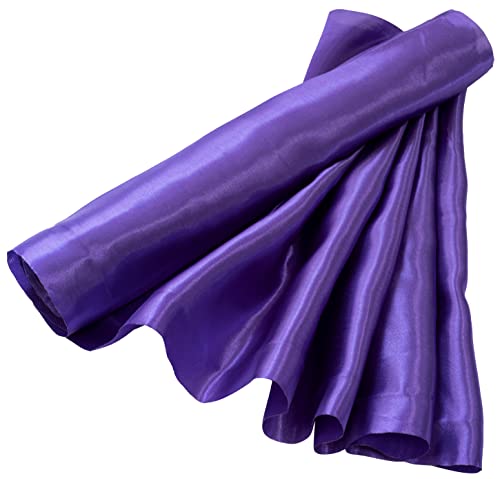 AERZETIX - C50568 - Satin stoff weicher glänzender - 36cm x 8.5 meter - lila - tischläufer - kreative projekte nähkunst geschenkverpackung zur geburtstagsfeier von AERZETIX