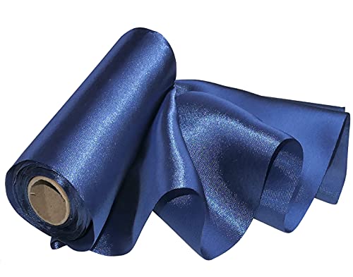AERZETIX - C50572 - Satin stoff weicher glänzender - 16cm x 8.5 meter - königsblau - tischläufer - kreative projekte nähkunst geschenkverpackung zur geburtstagsfeier von AERZETIX