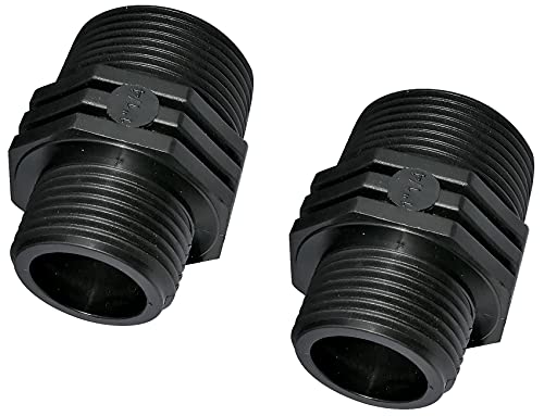 AERZETIX - C51984 - Satz von 2 Reduzierstück zum einschrauben männlich/männlich - gewinde 1 1/4"x1" - aus kunststoff - reduziernippel mit gewindeanschluss - PN 10bar von AERZETIX