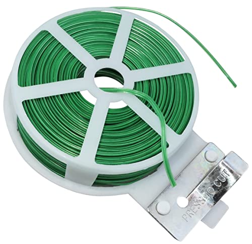AERZETIX - C53639 - Rolle Flexibler gartendraht 50m x 1.5 mm mit Schutz aus Kunststoff - Flexibler verdrillter draht - Bindeband - fäden und bindedraht - Farbe grün AERZETIX - C53639 - Rolle Flexibler gartendraht 50m x 1.5 mm mit Schutz aus Kunststoff - Flexibler verdrillter draht - Bindeband - fäden und bindedraht - Farbe grün von AERZETIX