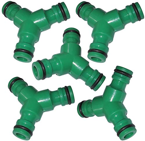 AERZETIX - C54459-5X 1/2 Dreifachkupplung - Schnellkupplung für Gartenschlauch - Stecker/Stecker/Stecker von AERZETIX