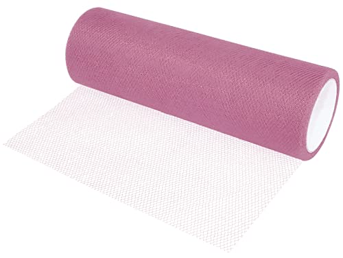 AERZETIX - C55253 - Rolle tüllnetz - tüllband 15 cm x 9 m - farbe : altrosa - für konfektion nähen kleidung handwerk decoration - für besondere anlässe hochzeit taufe geburtstag von AERZETIX