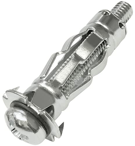 AERZETIX - C57487 - Set mit 10 Spreizdübeln Ø12x37 mm für gipskartonplatten hohlkörper aus Metall - mit M6-Schrauben - Befestigung in trockenbauwänden - silberfarben AERZETIX - C57487 - Set mit 10 Spreizdübeln Ø12x37 mm für gipskartonplatten hohlkörper aus Metall - mit M6-Schrauben - Befestigung in trockenbauwänden - silberfarben von AERZETIX