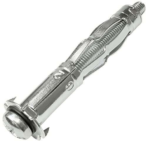 AERZETIX - C57489 - Set mit 10 Spreizdübel Ø12x65 mm für gipskartonplatten hohlkörper aus Metall - mit M6-Schrauben - Befestigung in trockenbauwänden - silberfarben AERZETIX - C57489 - Set mit 10 Spreizdübel Ø12x65 mm für gipskartonplatten hohlkörper aus Metall - mit M6-Schrauben - Befestigung in trockenbauwänden - silberfarben von AERZETIX