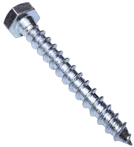AERZETIX - C57575 - Satz von 50 - Schlüsselschrauben - holzschrauben M8x60mm - mit sechskantkopf 6 seiten - DIN571 - aus verzinktem stahl - montage befestigung dachstuhl sperrholz sperrholzplatten von AERZETIX