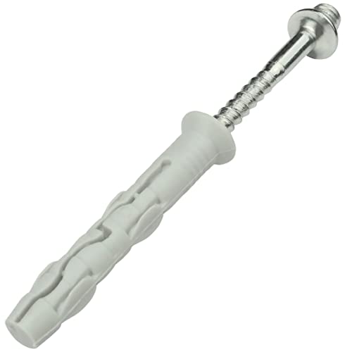 AERZETIX - C57872 - Satz mit 20 Schlagdübeln Ø6x40mm mit gefräster Kragen + schraublasche mit gewindekopf M6x50mm für Mutter M6 - nageldübel - für rohrmanschetten Befestigung Beton ascheblock AERZETIX - C57872 - Satz mit 20 Schlagdübeln Ø6x40mm mit gefräster Kragen + schraublasche mit gewindekopf M6x50mm für Mutter M6 - nageldübel - für rohrmanschetten Befestigung Beton ascheblock von AERZETIX