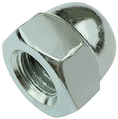 AERZETIX - C58271 - Satz mit 10 - Hutmuttern kappe M10 - sechskant 6 seiten - hohe form hohl - metrisches innengewinde - aus stahl - farbe silber AERZETIX - C58271 - Satz mit 10 - Hutmuttern kappe M10 - sechskant 6 seiten - hohe form hohl - metrisches innengewinde - aus stahl - farbe silber von AERZETIX