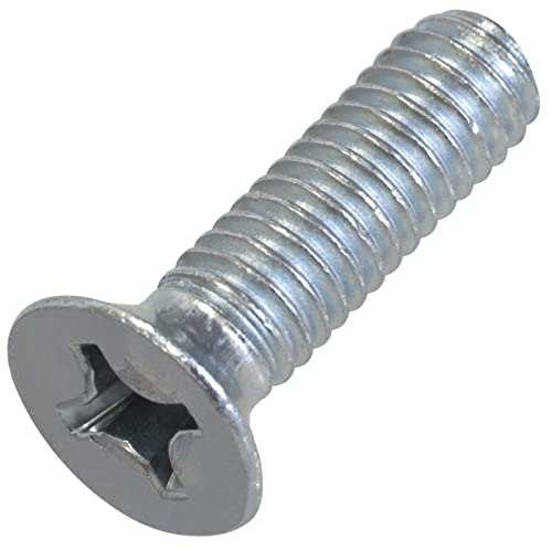 AERZETIX - C58382 - Satz mit 20 Schrauben mit senkkopf M6x20mm mit aussparung PH - mit metrischem standardgewinde - für montagebolzen - DIN 965 - aus verzinktem stahl - farbe silber AERZETIX - C58382 - Satz mit 20 Schrauben mit senkkopf M6x20mm mit aussparung PH - mit metrischem standardgewinde - für montagebolzen - DIN 965 - aus verzinktem stahl - farbe silber von AERZETIX