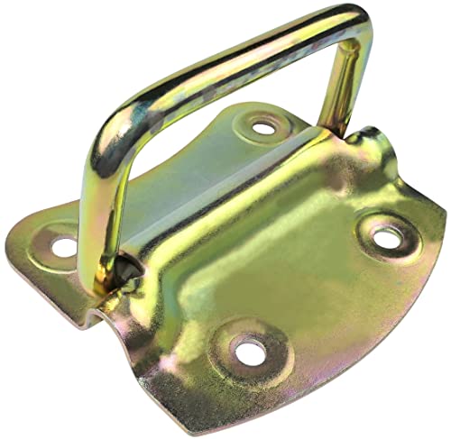 AERZETIX - C58792 - Griff für kasten klappbar 90x70x2mm zum anschrauben - klappbarer koffergriff mit 4 löchern rund - aus gelb verzinktem stahl - bodenluke kofferraum AERZETIX - C58792 - Griff für kasten klappbar 90x70x2mm zum anschrauben - klappbarer koffergriff mit 4 löchern rund - aus gelb verzinktem stahl - bodenluke kofferraum von AERZETIX