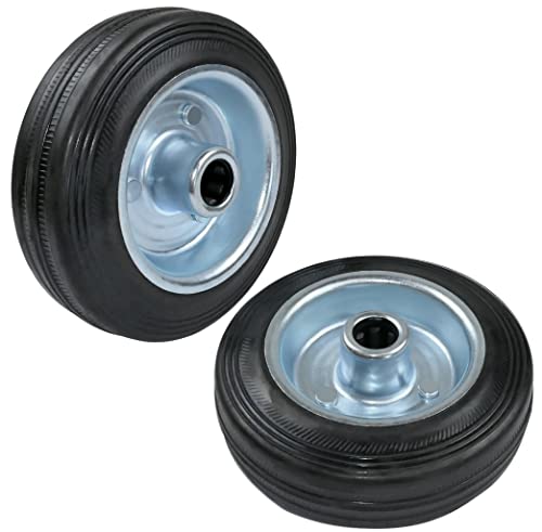 AERZETIX - C58896-2er-Set Wagenräder Ø100 mm wagenrollen mit nadellager - tragfähigkeit 60 kg - radfarbe: schwarz aus gummi - stahlfelge AERZETIX - C58896-2er-Set Wagenräder Ø100 mm wagenrollen mit nadellager - tragfähigkeit 60 kg - radfarbe: schwarz aus gummi - stahlfelge von AERZETIX