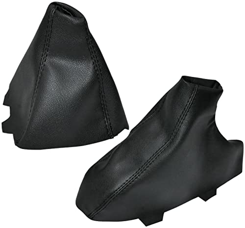 AERZETIX - C59099 - Schalthebel bag - schaltsack und handbremssack - kompatibel mit versionen mit automatischem getriebe BMW Serie 3 E90 E91 E92 E93 - farbe: schwarz - aus kunstleder von AERZETIX