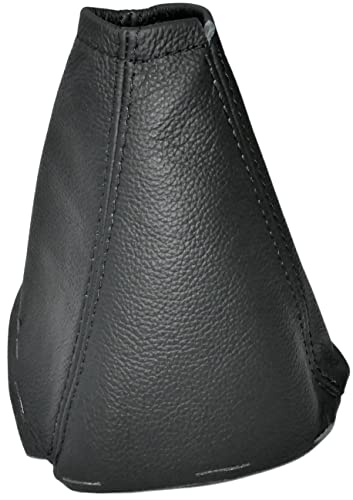 AERZETIX - C59293 - Schalthebelmanschette aus echtem schwarzem leder - kompatibel mit Toyota Verso AR20 2009-2012 - farbe: schwarz mit schwarz nähten - für manuelles getriebe von AERZETIX
