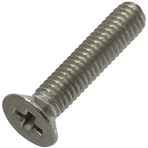 AERZETIX - C59484 - Satz von 20 Metallschrauben M3x14 mm mit senkkopf - PH1-schlitz - DIN 965 - edelstahl A2 - metrisches standardgewinde - schraubendreher für die montage befestigung von AERZETIX