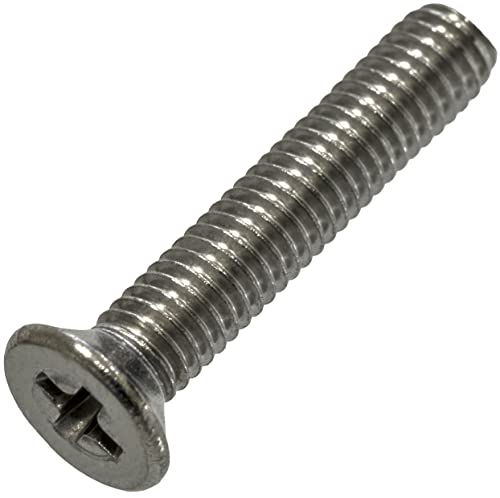 AERZETIX - C59485 - Satz von 20 Metallschrauben M3x16 mm mit senkkopf - PH1-schlitz - DIN 965 - edelstahl A2 - metrisches standardgewinde - schraubendreher für die montage befestigung von AERZETIX