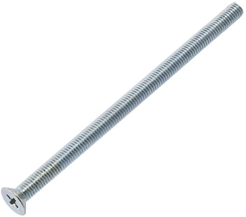 AERZETIX - C59688 - Satz von 10 Metallschrauben M5x90 mm mit senkkopf PH2 - DIN 965 - aus kohlenstoffstahl - härte 4.8 - verzinktes finish - zur befestigung von schraubendreherschrauben von AERZETIX