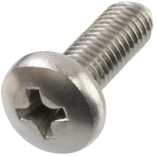 AERZETIX - C59783 - Satz von 10 Metallschrauben mit zylinderkopf M5x14 mm mit PH2 - verbindungsbolzen - DIN 7985 - aus edelstahl A2 - silberfarben von AERZETIX