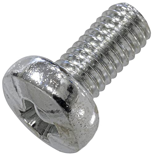 AERZETIX - C59848 - Satz von 100 Metallschrauben mit zylindrischem kopf M3x6 mm mit PH1 - verbindungsbolzen - DIN 7985 - härte 4.8 - aus kohlenstoffstahl - silberfarbig AERZETIX - C59848 - Satz von 100 Metallschrauben mit zylindrischem kopf M3x6 mm mit PH1 - verbindungsbolzen - DIN 7985 - härte 4.8 - aus kohlenstoffstahl - silberfarbig von AERZETIX