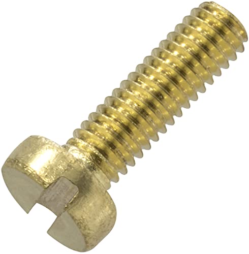 AERZETIX - C60070 - Satz von 10 Metallschrauben mit zylinderkopf M3x10 mm mit schlitz S - verbindungsbolzen - DIN 84 - aus messing - schraubendreher spannen AERZETIX - C60070 - Satz von 10 Metallschrauben mit zylinderkopf M3x10 mm mit schlitz S - verbindungsbolzen - DIN 84 - aus messing - schraubendreher spannen von AERZETIX