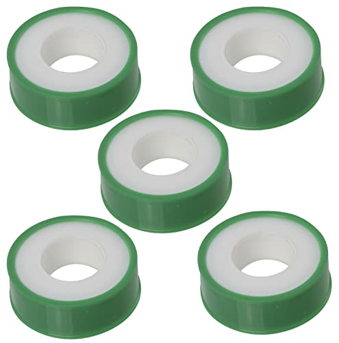 AERZETIX - C60293 - packung mit 5 Rollen PTFE-band 12 mm x 0.075 mm x 10 meter - dichtungsband - dichtung für metallgewindeanschluss - für sanitär heizung gewinde von AERZETIX