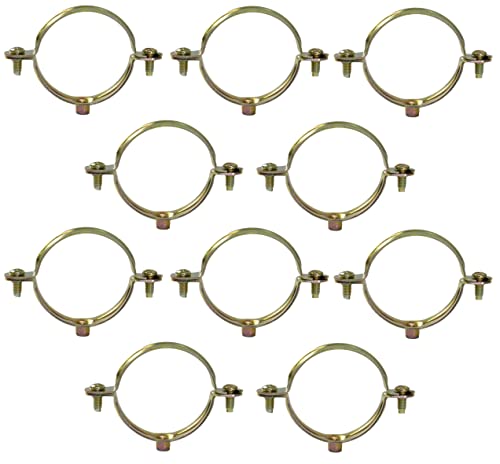 AERZETIX - C60438 - Set mit 10 Schellen stützen einfache befestigung Ø47mm - 1 1/2" - befestigung rohrwand kupfer klemmung sanitär schraublasche - sanitärheizung - aus stahl AERZETIX - C60438 - Set mit 10 Schellen stützen einfache befestigung Ø47mm - 1 1/2" - befestigung rohrwand kupfer klemmung sanitär schraublasche - sanitärheizung - aus stahl von AERZETIX