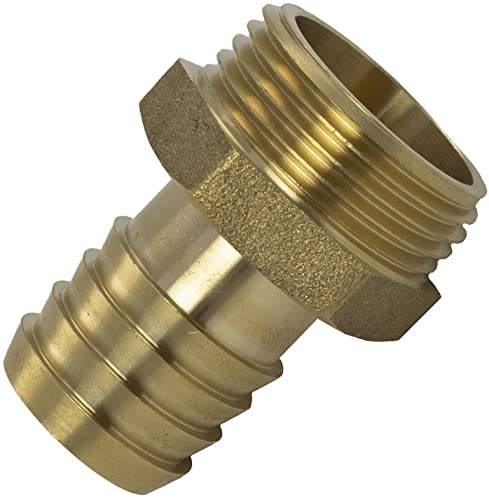AERZETIX - C60601-1'' männlicher Schlauchanschluss für Rohr Ø25 mm - außengewinde - für schlüssel 34 mm - anschlussadapter bewässerungssystem bewässerung pumpe - aus Messing von AERZETIX
