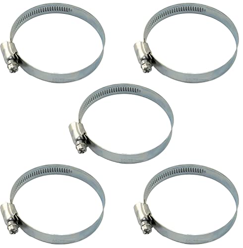 AERZETIX - C63595-5er-Set Schraubschellen 50-70 mm verstellbar - breite 12 mm - aus verzinktem stahl - silberfarben - autoanschluss garten wasser schlauch wasserschlauch bewässerung AERZETIX - C63595-5er-Set Schraubschellen 50-70 mm verstellbar - breite 12 mm - aus verzinktem stahl - silberfarben - autoanschluss garten wasser schlauch wasserschlauch bewässerung von AERZETIX