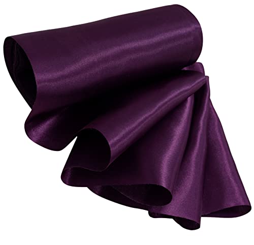 AERZETIX - C64797 - Satin stoff weicher glänzender - 16cm x 8.5 meter - violett - tischläufer - kreative projekte nähkunst geschenkverpackung zur geburtstagsfeier von AERZETIX