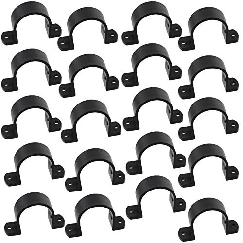 AERZETIX - C64963-20er-Set U-förmige Befestigungs-/Schraubschellen mit 2 löchern für Ø40 mm rohre - kunststoff - DIN3016 - kabelbinder drahthalter wandmontage - schwarz AERZETIX - C64963-20er-Set U-förmige Befestigungs-/Schraubschellen mit 2 löchern für Ø40 mm rohre - kunststoff - DIN3016 - kabelbinder drahthalter wandmontage - schwarz von AERZETIX