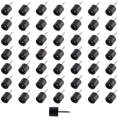 AERZETIX - C65849 - Satz von 50 Regalbodenträger zum nagel Ø9 mm x 19 mm - regalboden - farbe schwarz - aus kunststoff - aufbewahrung befestigung bibliotheksmöbel schrank schublade von AERZETIX