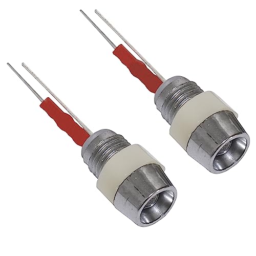 AERZETIX - C67414 - Satz von 2 Leuchtdioden (grün) mit vorverkabelung 12V 36 mm - durchmesser der diode Ø5 mm - blinklicht anzeige warnleuchte ausrüstung kontrolle auto von AERZETIX