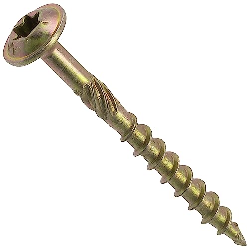 AERZETIX - C67438 - Satz von 50 Holzschrauben Ø4x40mm mit breitem, gewölbtem kopf - mit sternabdruck Т20 - aus verzinktem stahl - schreinerei, sperrholz, spanplatten, melaminplatten von AERZETIX