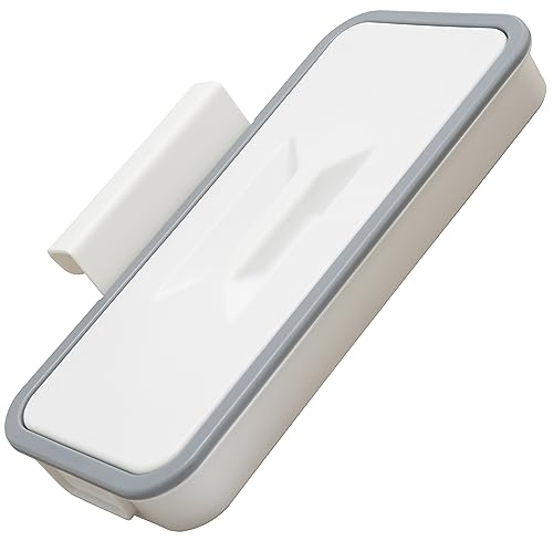 AERZETIX – C67640 – Hängender müllbeutelhalter mit Deckel 245 x 115 mm – Regal, Schrank, schublade, abfall, küche, Badezimmer – aus Kunststoff – Farbe weiß/grau von AERZETIX