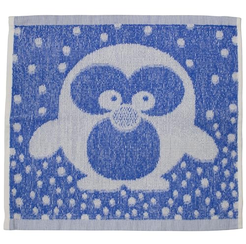 AERZETIX - C69832 - Handtuch 30x30 cm 100% Baumwolle 380 g m² Motiv Pinguin - Farbe blau - wischtuch, Textilien für Toilette, Bad, küche, sauberkeit, Absorption, gästehandtuch von AERZETIX