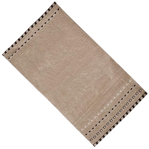 AERZETIX - C69852 - Dickes Gästehandtuch 45x80 cm 100% Baumwolle 440 g m² - Farbe beige - wischtuch, Textilien für Toilette, Bad, küche, sauberkeit, Absorption, gästehandtuch von AERZETIX