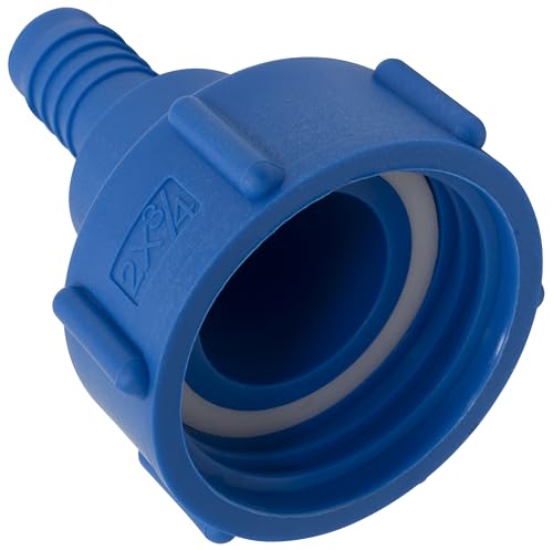 AERZETIX - C73890 - Kupplung, Adapter, Fitting - weiblich S60x6 mm auf 3/4'' Schlauchstutzen für IBC-GRV Tank - aus Kunststoff - Farbe blau - reduzierstück, wassertank, bewässerung AERZETIX - C73890 - Kupplung, Adapter, Fitting - weiblich S60x6 mm auf 3/4'' Schlauchstutzen für IBC-GRV Tank - aus Kunststoff - Farbe blau - reduzierstück, wassertank, bewässerung von AERZETIX