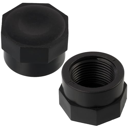 AERZETIX - C75026 - Set mit 5 Kappen innengewinde 1" zum aufschrauben für tropfsystem der bewässerungsleitung - maximaler druck 10 bar - aus polyethylen - bewässerungskappen kreislaufanschluss von AERZETIX