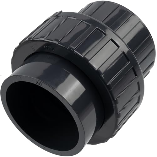 AERZETIX - K37610 - Verschraubung zum Kleben mit O-Ring - Ø50x50mm - weiblich - weiblich - Kunststoff - PN10 - für Wasserleitungen, Bewässerung, diverse Flüssigkeiten von AERZETIX