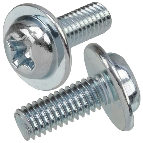 AERZETIX - NV17431 - Satz von 15 Metallschrauben M3x8 mm mit linsenkopf und kragen mit PH2-abdruck metrisches gewinde - aus stahl - silberfarben AERZETIX - NV17431 - Satz von 15 Metallschrauben M3x8 mm mit linsenkopf und kragen mit PH2-abdruck metrisches gewinde - aus stahl - silberfarben von AERZETIX