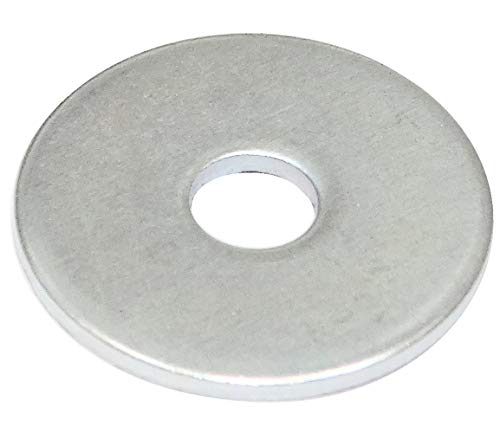AERZETIX - C44417 - Satz von 20 Flache unterlegscheiben breiten - beilagscheiben - M4x17 mm - dicke 1 mm - DIN9021 - aus verzinktem stahl - farbe silber - montage bolzen schraube mutter befestigung AERZETIX - C44417 - Satz von 20 Flache unterlegscheiben breiten - beilagscheiben - M4x17 mm - dicke 1 mm - DIN9021 - aus verzinktem stahl - farbe silber - montage bolzen schraube mutter befestigung von AERZETIX
