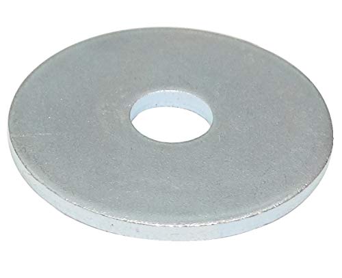 AERZETIX - C44415 - Satz von 20 Flache unterlegscheiben breiten - beilagscheiben - M6x26 mm - dicke 1.8 mm - DIN9021 - aus verzinktem stahl - farbe silber - montage bolzen schraube mutter befestigung von AERZETIX