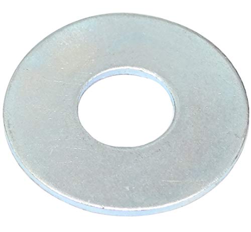 AERZETIX - C44418 - Satz von 20 Flache unterlegscheiben breiten - beilagscheiben - M8x22 mm - dicke 1 mm - DIN9021 - aus verzinktem stahl - farbe silber - montage bolzen schraube mutter befestigung von AERZETIX