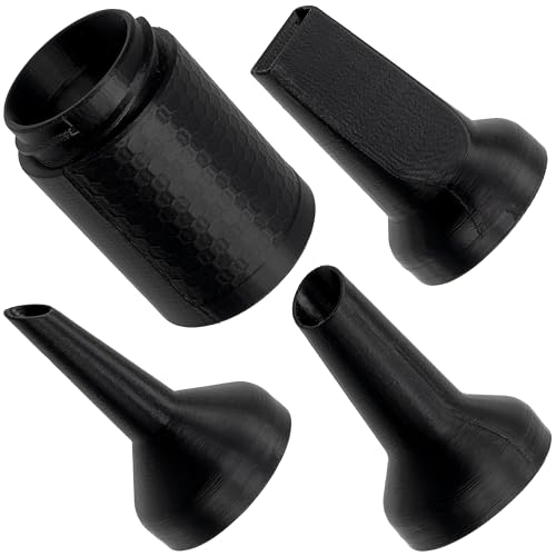 AERZETIX – Set mit 3 Saugdüsen + 1 Adapter für Saugschlauch Ø35 mm | kompatibel mit Miele-Staubsaugern | für schwer zugängliche Stellen | aus schwarzem Kunststoff von AERZETIX