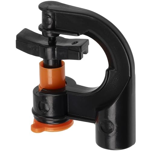 AERZETIX – Set mit 5 rotierenden Sprinklern für die Mikrobewässerung mit 360°-Sprühwinkel, Durchflussmenge 40 Liter/Stunde | Druckfestigkeit 2 bar | aus Kunststoff | Farbe: Orange von AERZETIX