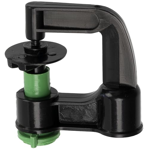 AERZETIX – Set mit 5 um 360° drehbaren Mikrosprinklern Durchflussmenge 90 l/h | Reichweite 8,5 m | Druck 2 bar | aus Kunststoff | Bewässerungsdüse Sprinkler | Farbe grün von AERZETIX