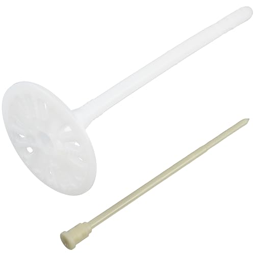 AERZETIX - Set mit 50 Einschlagdübeln für Dämmstoffe Ø8x155mm + 50 Nägel 160mm - aus Nylon - Befestigung von Dämmplatten Thermoplatte Extrudiertes expandiertes Polystyrol von AERZETIX